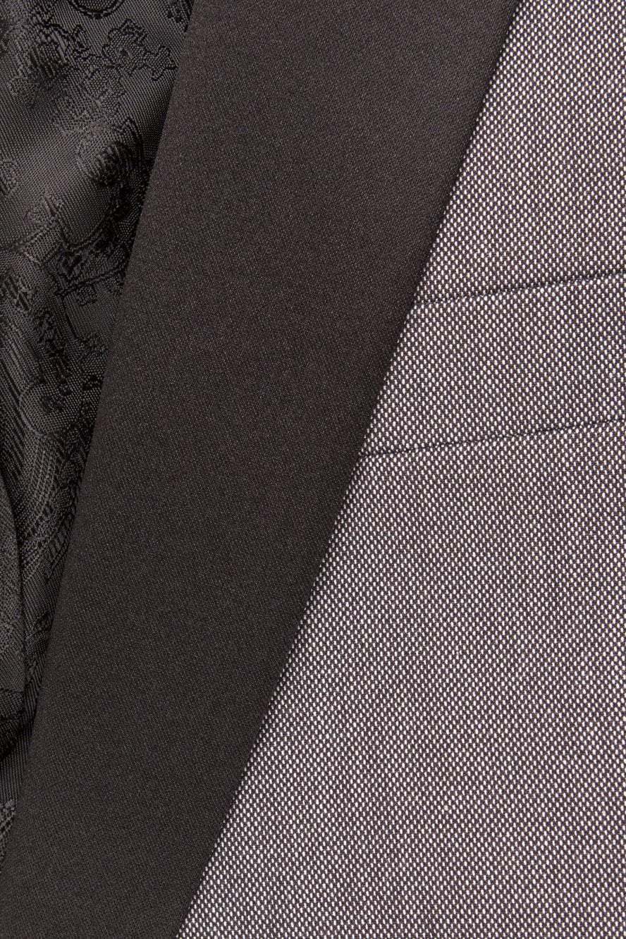 Chaqueta de esmoquin con solapa de chal "Sebastian" Grey Pindot (piezas sueltas)